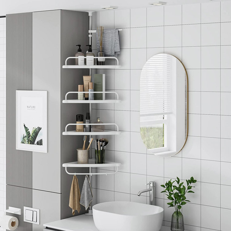 bathroom adhesive shelf